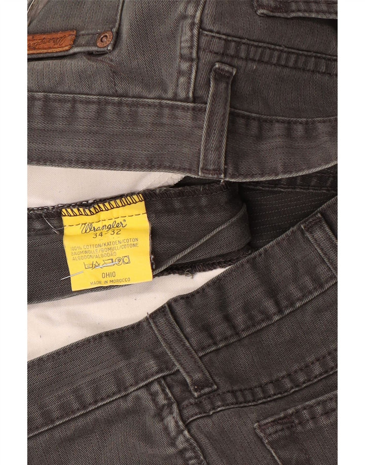 Blugi drepte pentru bărbați Wrangler Ohio W34 L32 bumbac gri
