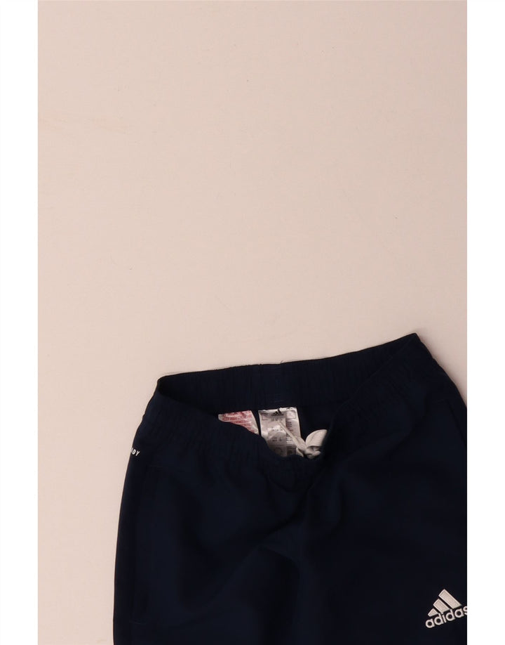 Pantaloni de trening ADIDAS Aeroready pentru baieti 7-8 ani poliester bleumarin