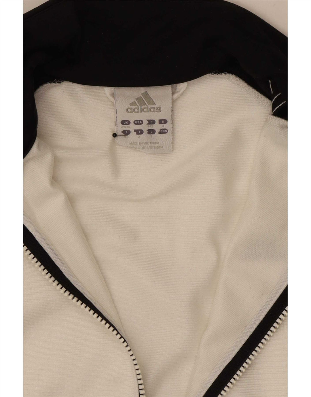 Jachetă de trening pentru bărbați Adidas UK 34/36 Small White Colorblock