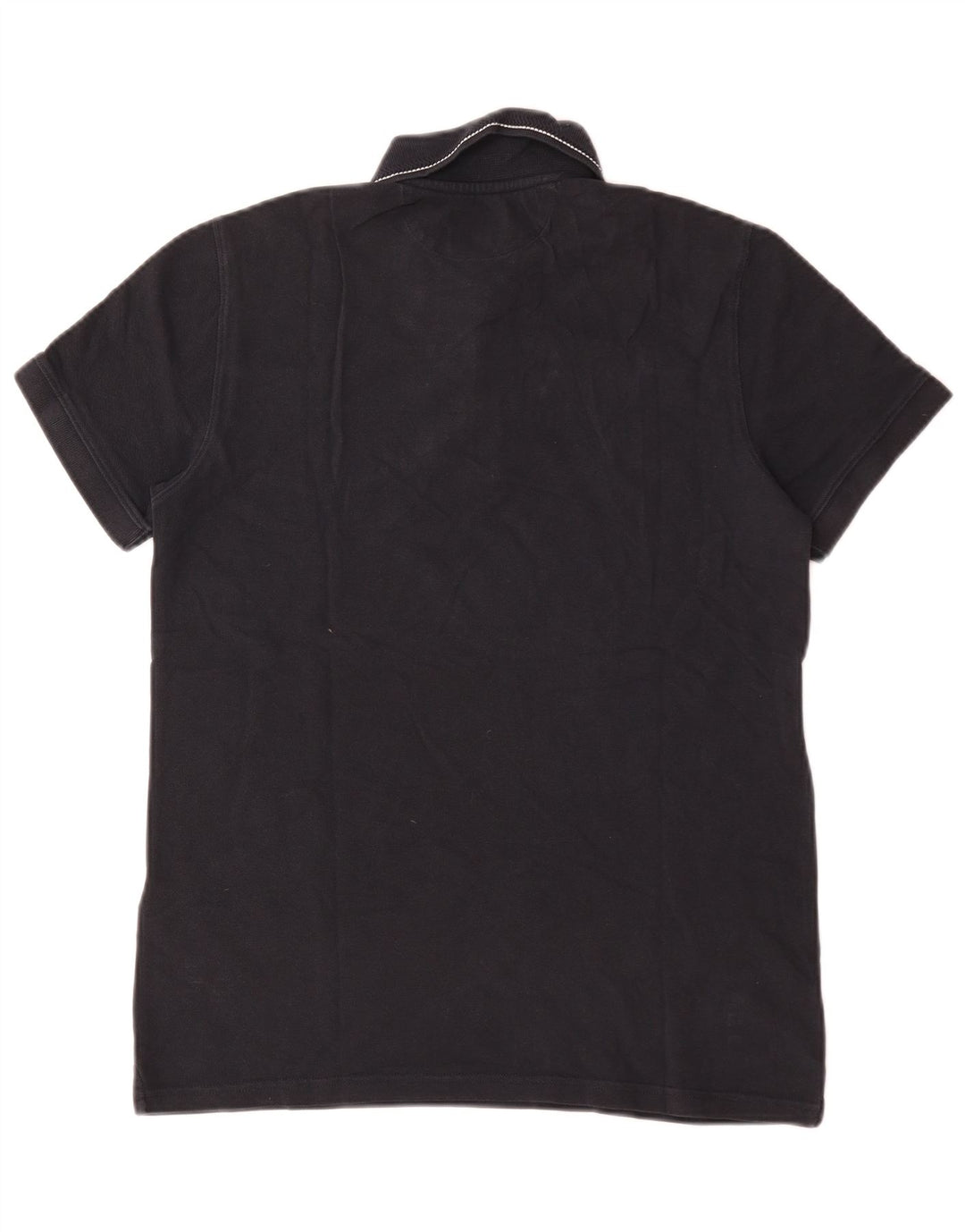 Tricou polo Massimo Dutti pentru bărbați, bumbac, albastru bleumarin mediu