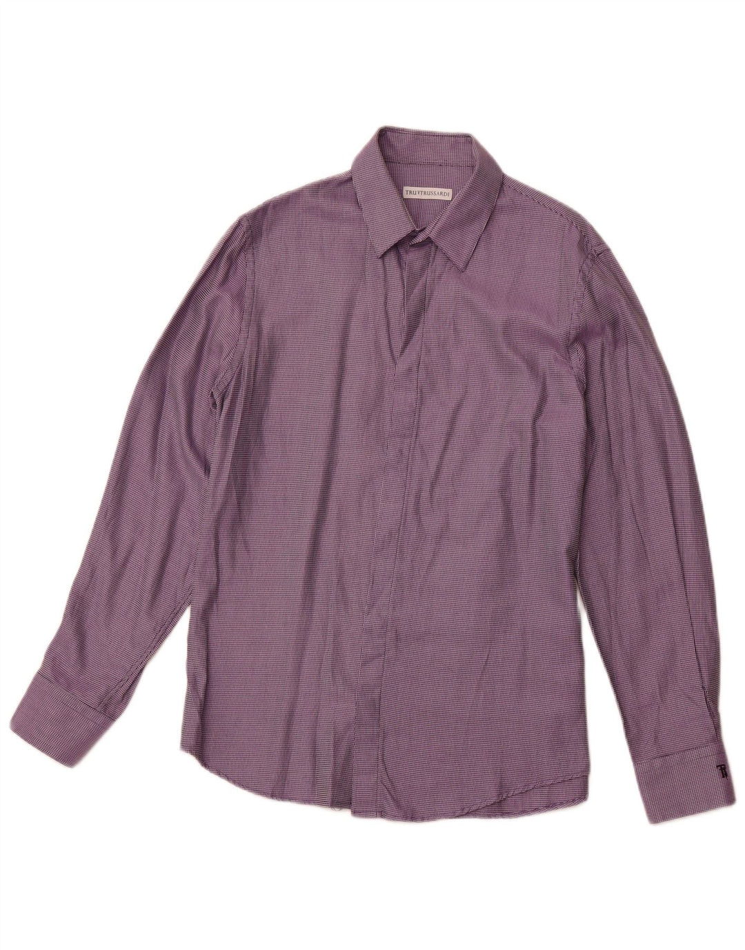 TRUSSARDI Cămașă pentru bărbați Mărimea 41 Medium Purple Spotted