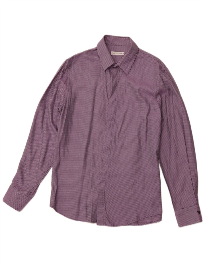 TRUSSARDI Cămașă pentru bărbați Mărimea 41 Medium Purple Spotted