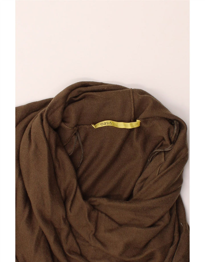 OASIS Womens Longline Roll Neck Jumper Sweater UK 10 Small Brown Vintage Oasis and Second-Hand Oasis from Messina Hembry 