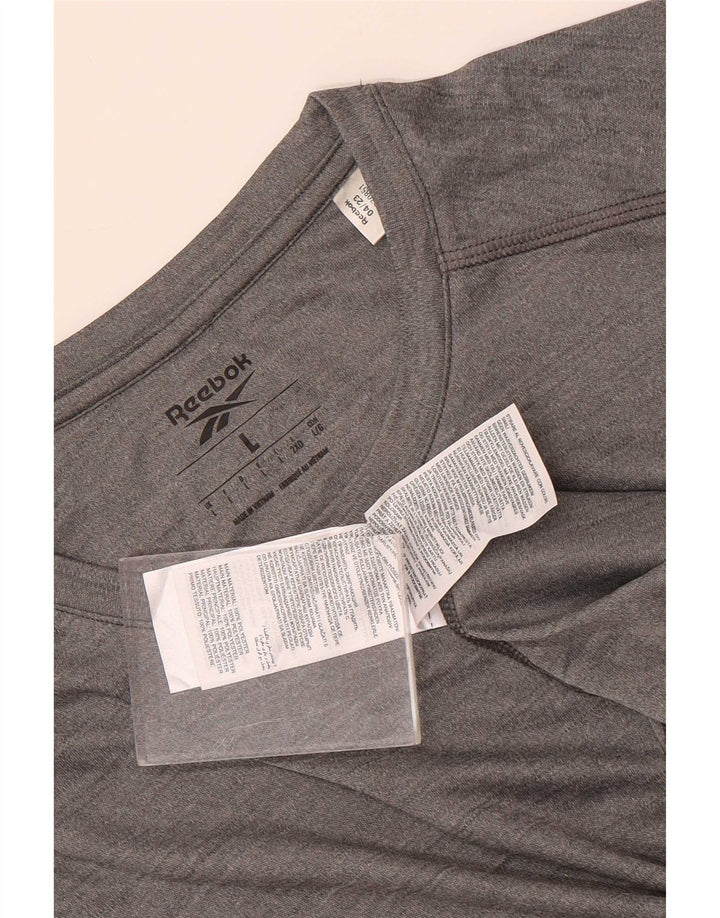 Tricou pentru bărbați Reebok Top mare poliester gri