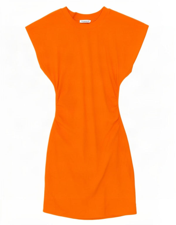 Rochie pentru femei Zara UK 8 Bumbac portocaliu mic