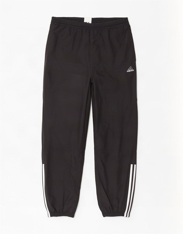 Pantaloni de trening Adidas pentru bărbați Marea Britanie 42/44 Sport mare din poliester negru