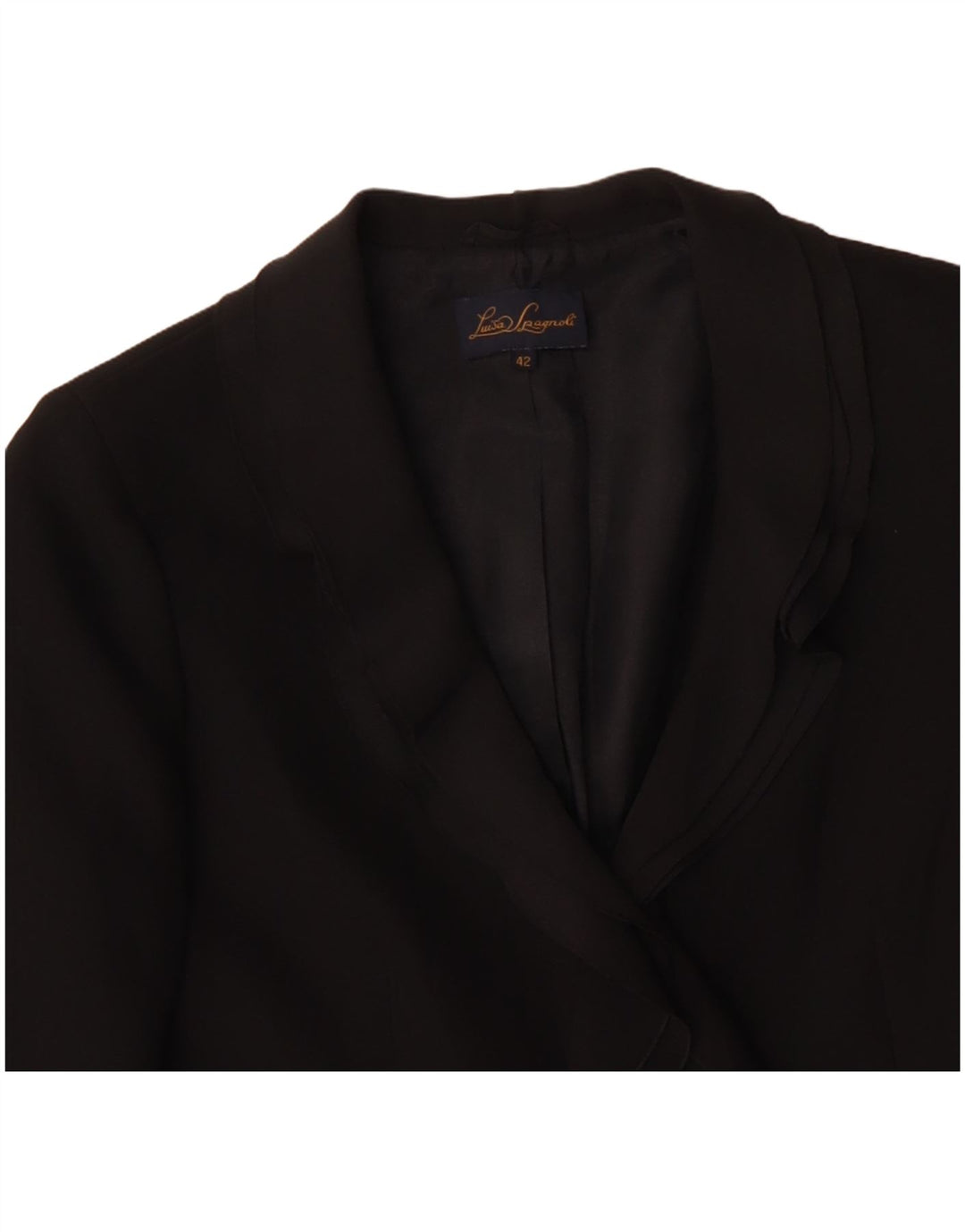 LUISA SPAGNOLI Jachetă pentru femei cu 2 nasturi IT 42 Poliester mediu negru