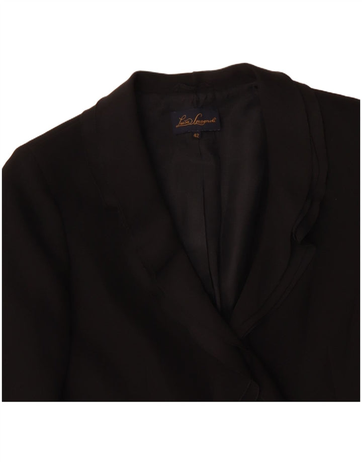 LUISA SPAGNOLI Jachetă pentru femei cu 2 nasturi IT 42 Poliester mediu negru