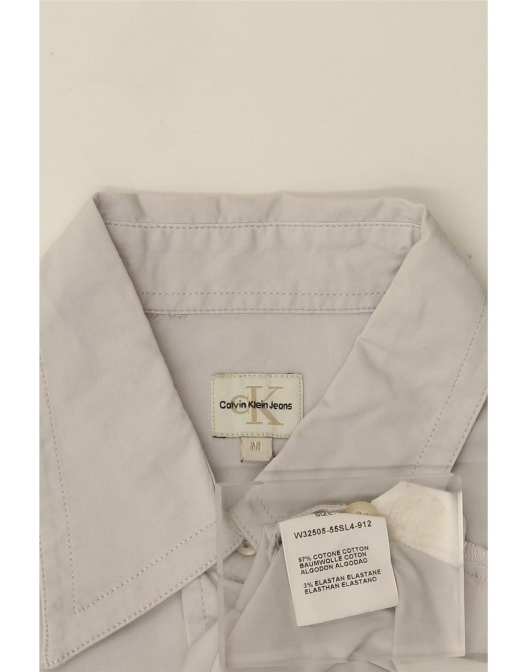 Cămașă pentru femei Calvin Klein Jeans UK 12, bumbac gri mediu