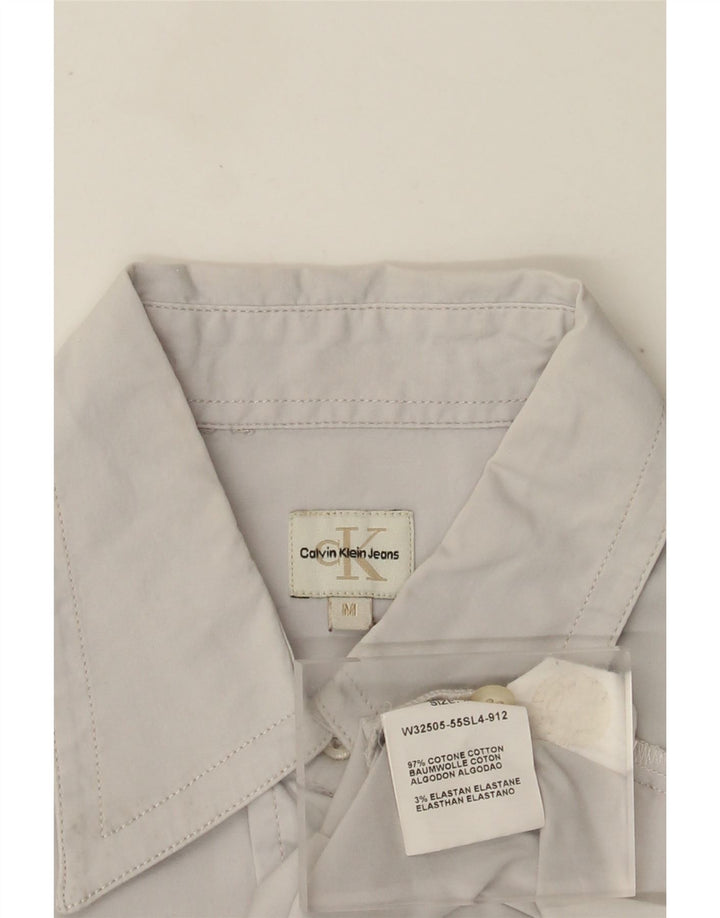 Cămașă pentru femei Calvin Klein Jeans UK 12, bumbac gri mediu