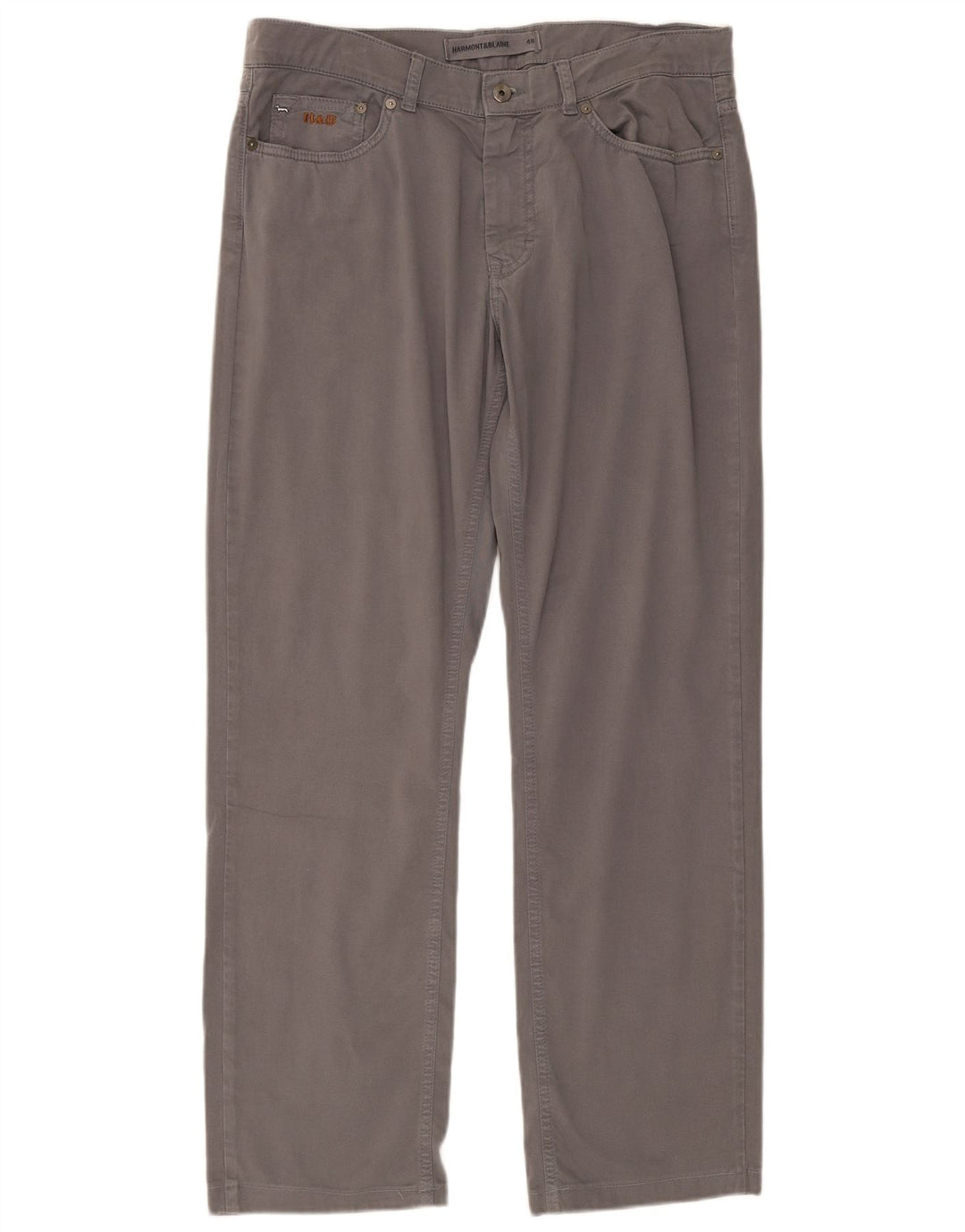 Pantaloni casual drepti pentru bărbați Harmont & Blaine IT 48 bumbac gri mediu
