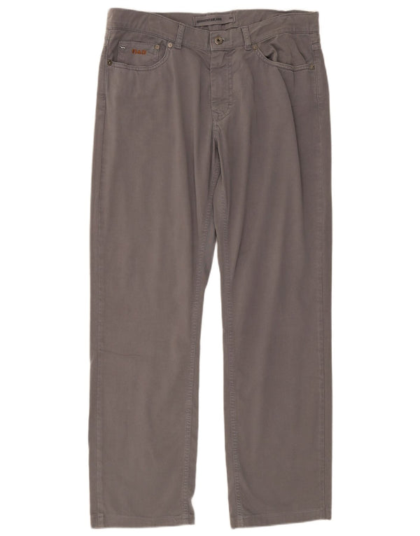 Pantaloni casual drepti pentru bărbați Harmont & Blaine IT 48 bumbac gri mediu