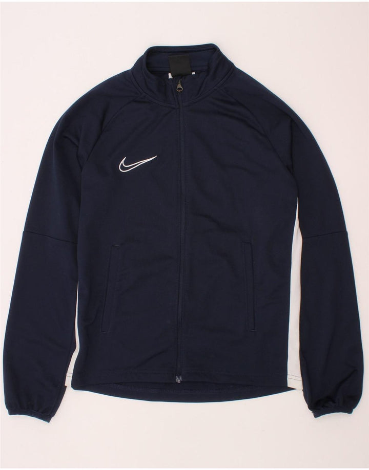 Jachetă de trening NIKE Dri Fit pentru băieți 10-11 ani, medie, bleumarin
