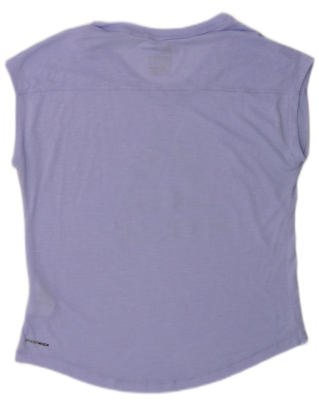 REEBOK Womens Graphic Vest Top UK 12/14 Medium Purple Polyester