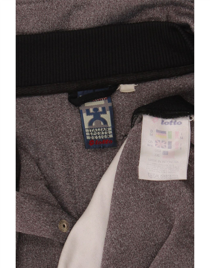 Jachetă de trening pentru bărbați Lotto UK 44/46 2XL Gri Poliester color bloc