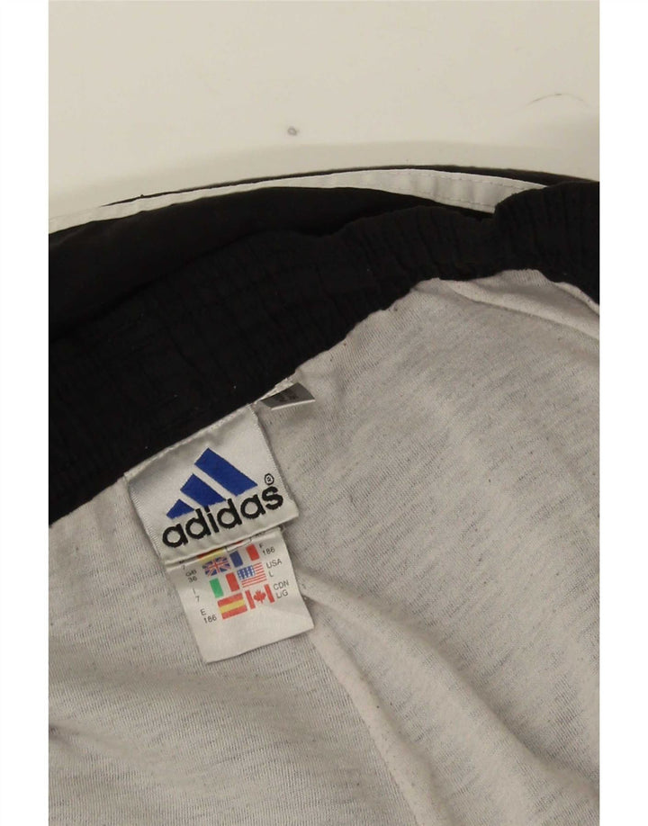 Pantaloni de trening pentru bărbați Adidas Pantaloni de jogging, mari, negru, poliester