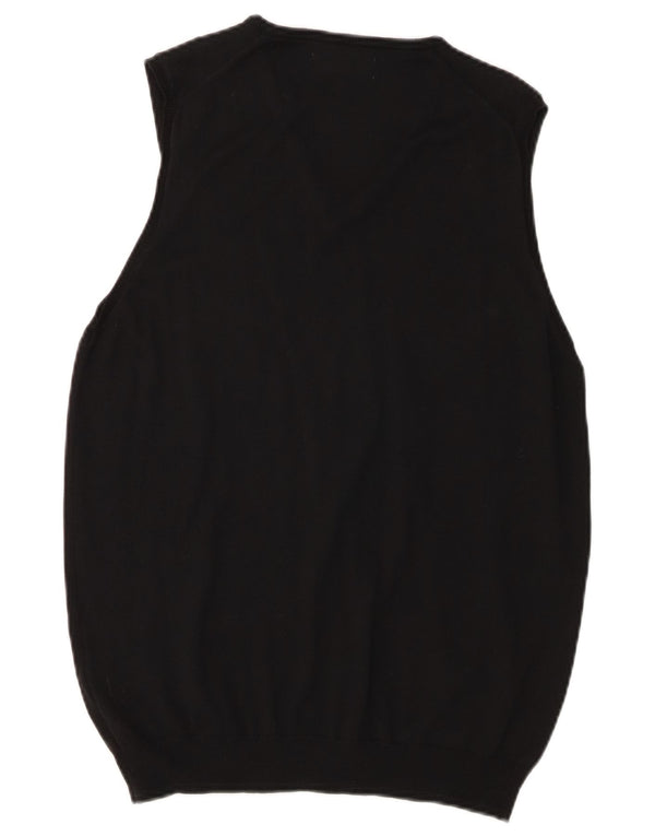 Zara Barbati Vesta Tank Top Bumbac Mediu Negru