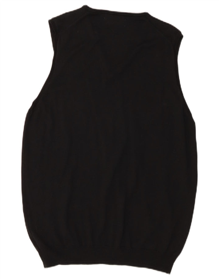 Zara Barbati Vesta Tank Top Bumbac Mediu Negru