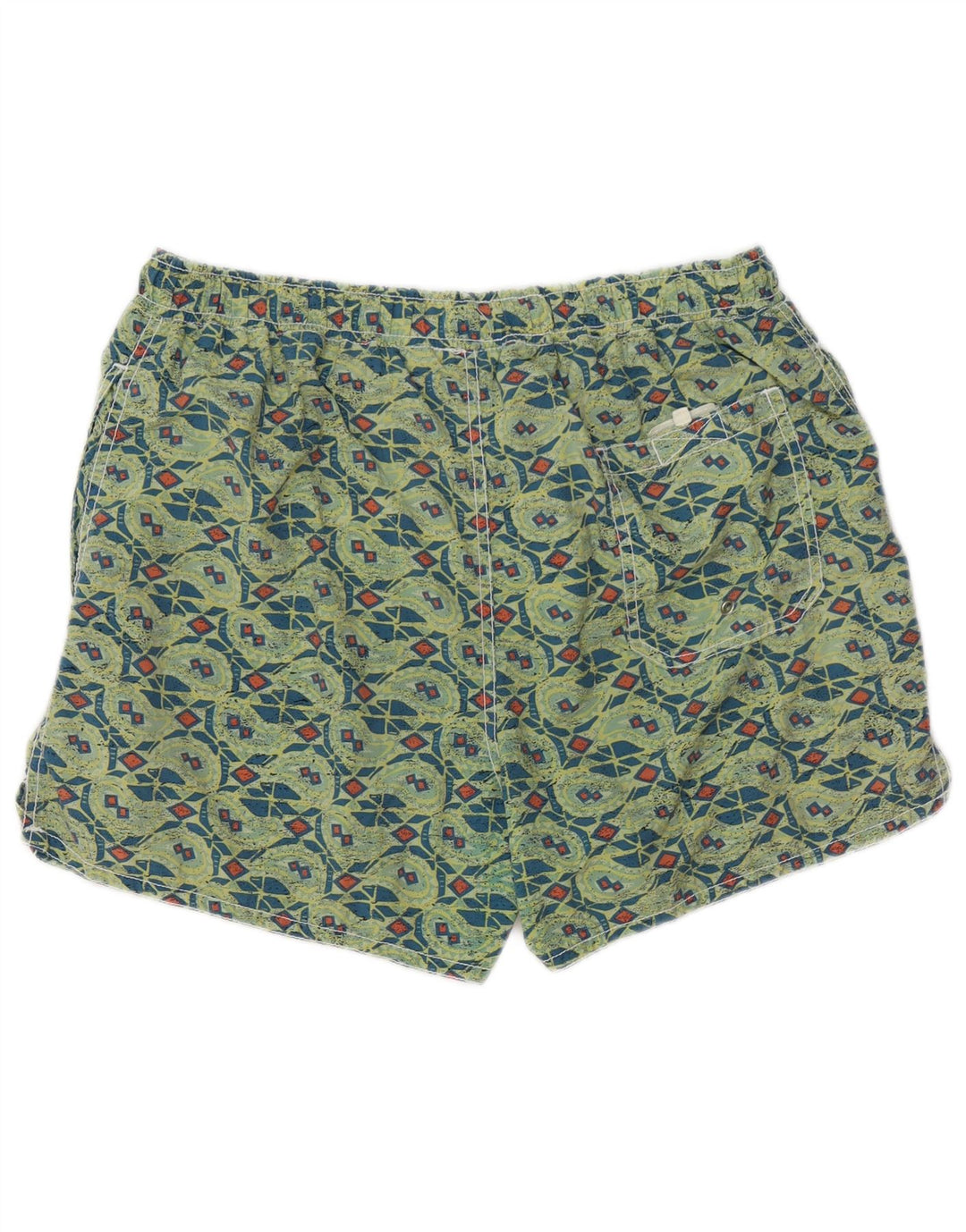 SANTO STEFANO Pantaloni scurți de baie pentru bărbați Poliamidă geometrică verde mediu