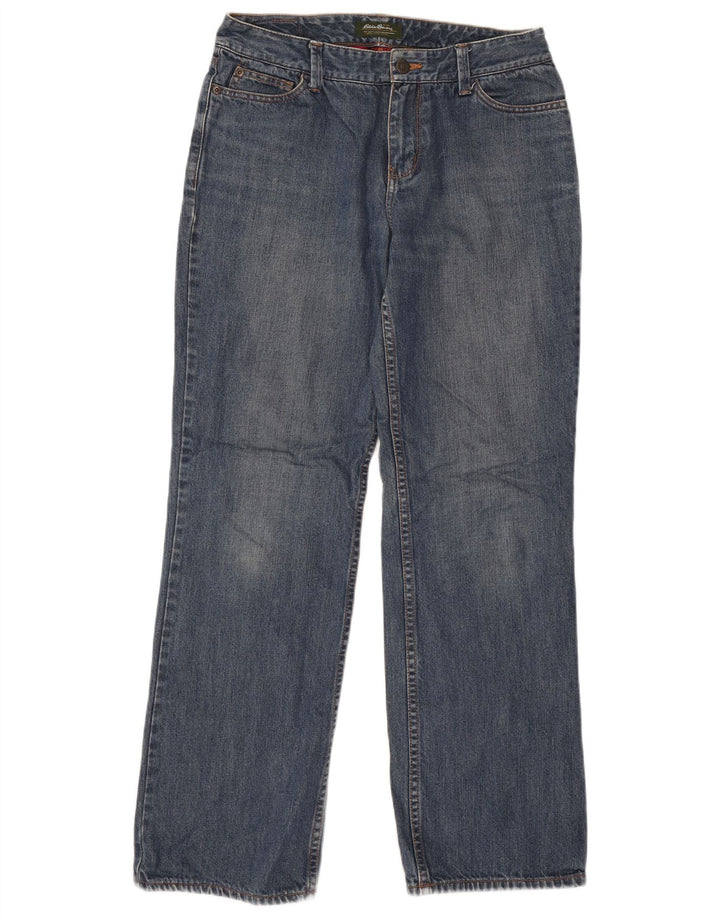 EDDIE BAUER Blugi drepti pentru femei US 6 Medium W30 L30 Bumbac albastru