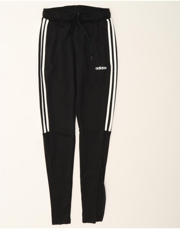 Pantaloni de trening Adidas Climalite pentru femei UK 8/10 Poliester negru mic