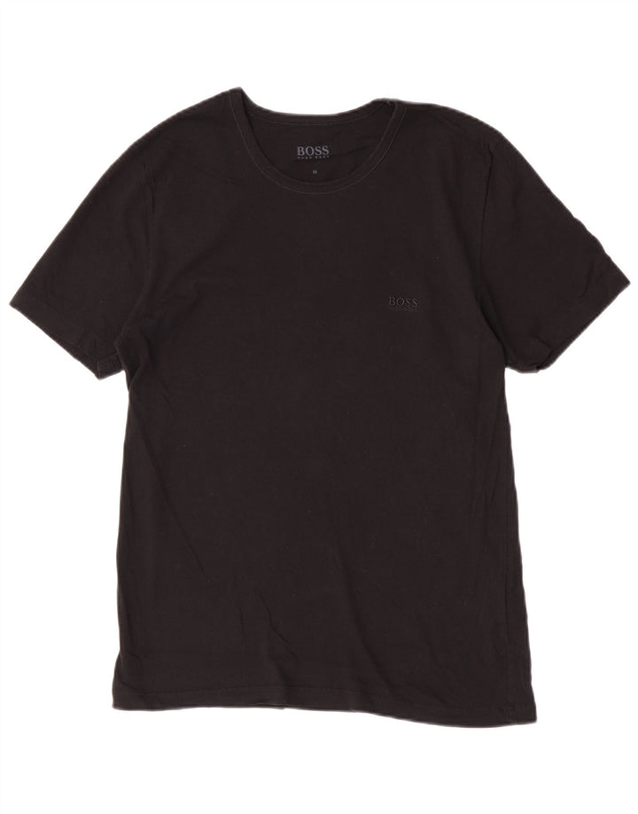 Tricou pentru bărbați Hugo Boss Top mediu din bumbac negru