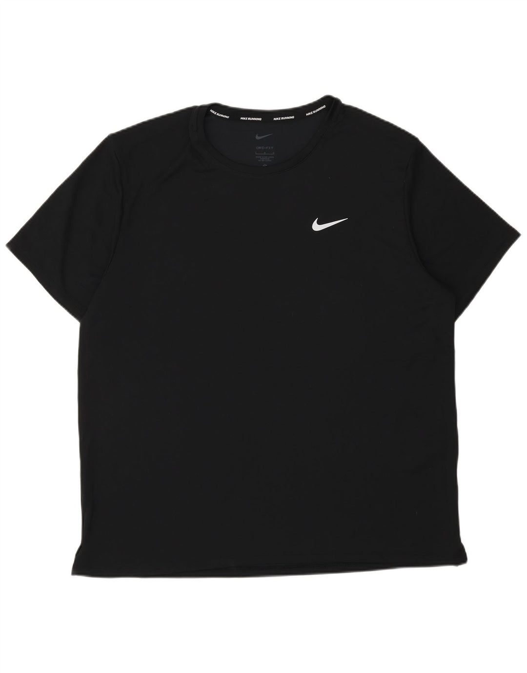 Tricou grafic Nike Dri Fit pentru bărbați Top mare din poliester negru
