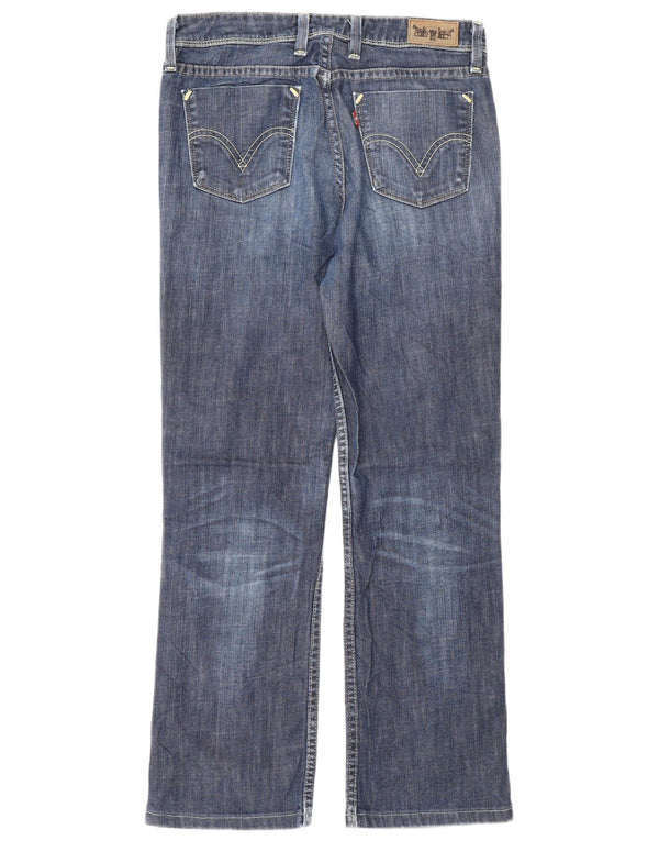 Blugi drepti pentru femei Levi's 627 W29 L28 bumbac bleumarin