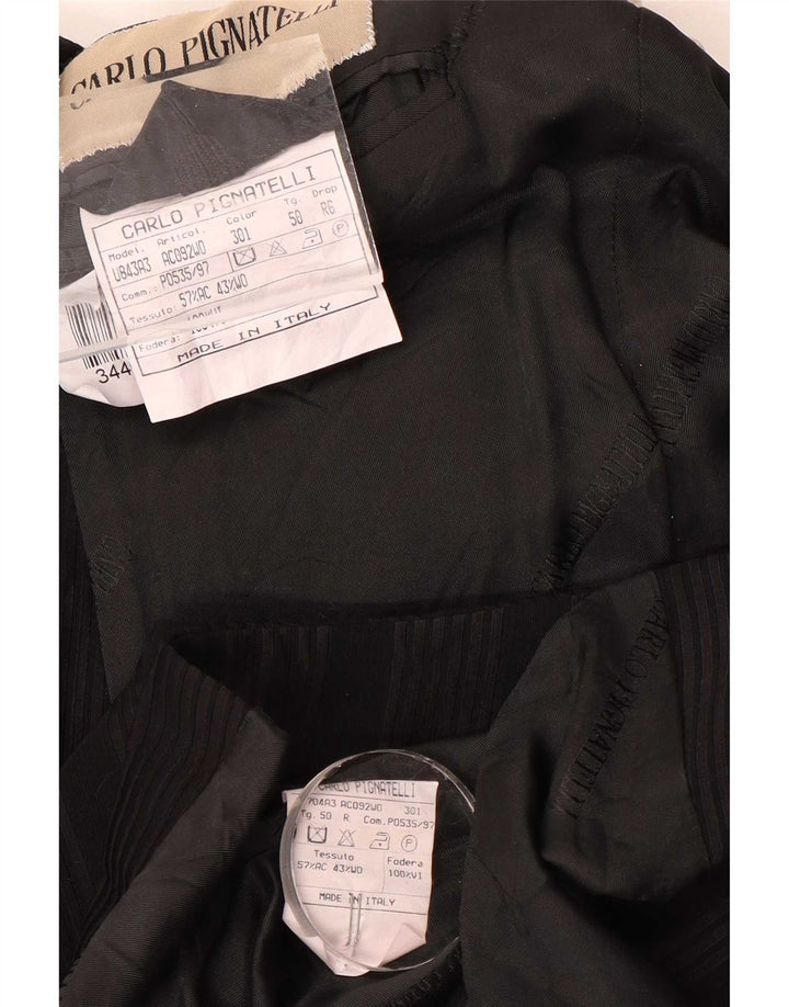 Carlo Pignatelli Set 2 bucăți 6 butoane pentru bărbați IT 50 mare cu dungi negre