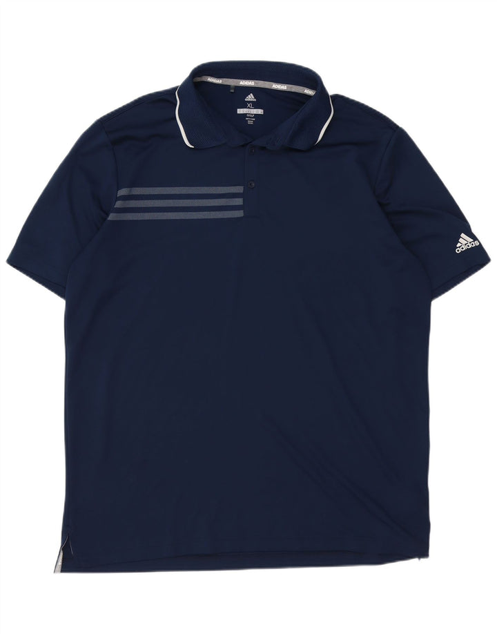 Tricou polo pentru bărbați ADIDAS XL, poliester bleumarin