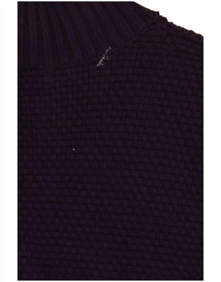 Pulover CHAPS cardigan cu mâneci 3/4 pentru femei UK 12 Mov mediu