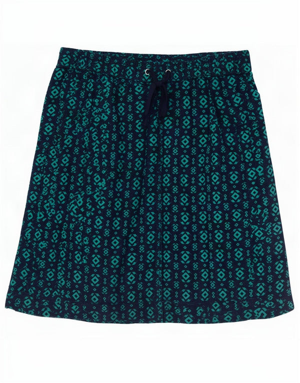 Fustă A-Line pentru femei Marks & Spencer UK 12 Medium W30 Bleumarin Geometric