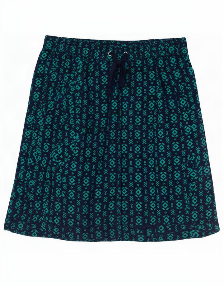 Fustă A-Line pentru femei Marks & Spencer UK 12 Medium W30 Bleumarin Geometric