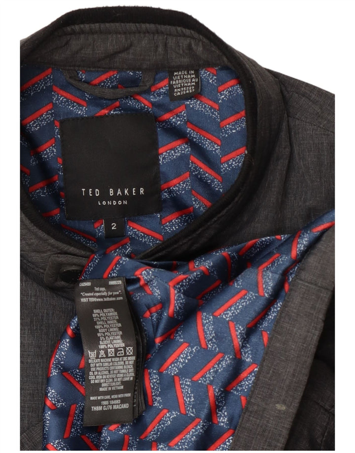 Bomber pentru bărbați Ted Baker, mărime 2, poliamidă, gri mică