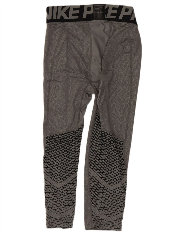 Leggings Nike Graphic Capri pentru bărbați, gri mic, poliester color bloc