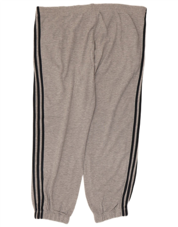 Pantaloni de trening Adidas pentru bărbați Joggeri mari, gri, bumbac