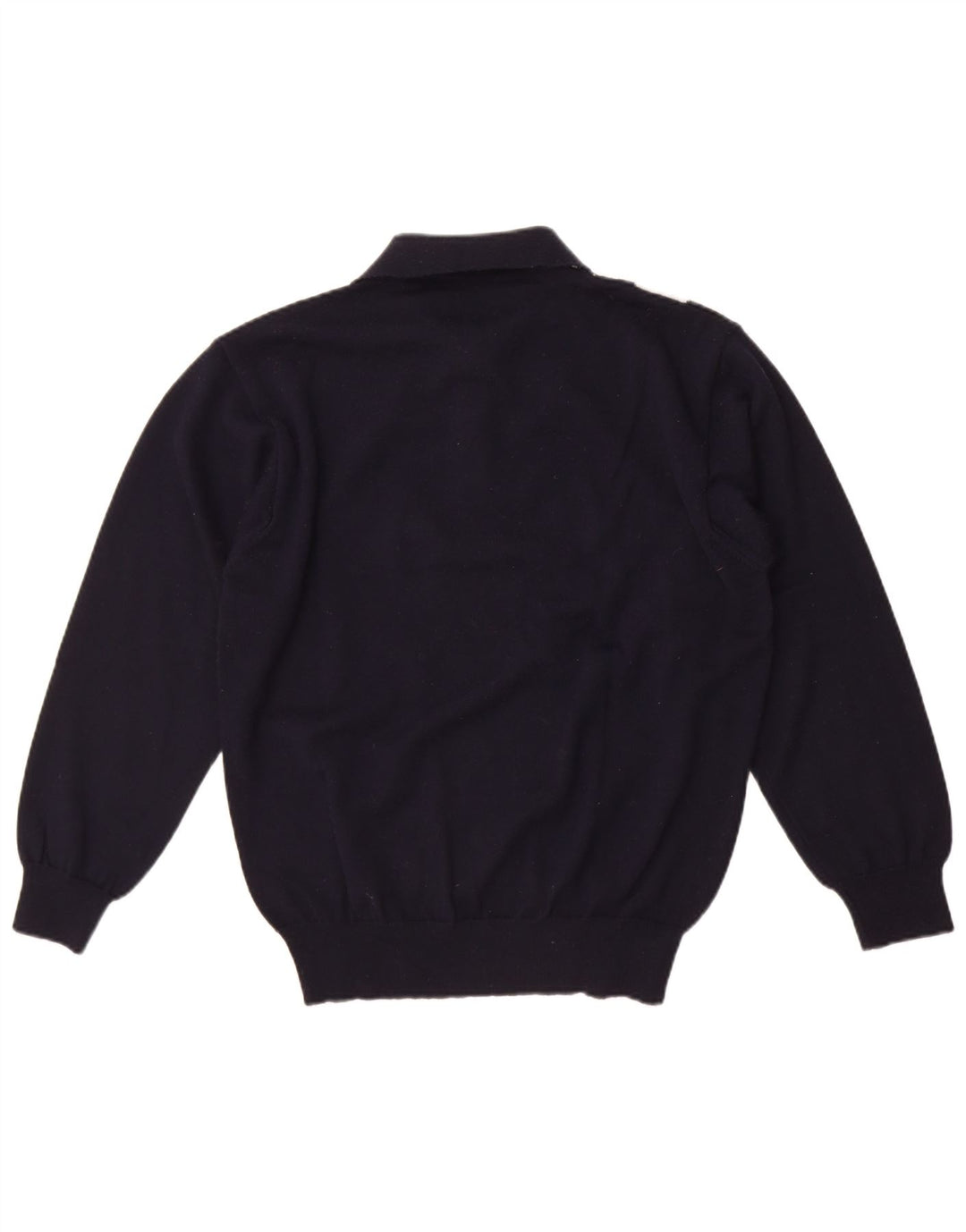 Pulover vintage pentru bărbați cu gât polo, mijlociu, bleumarin, Argyle/Diamond