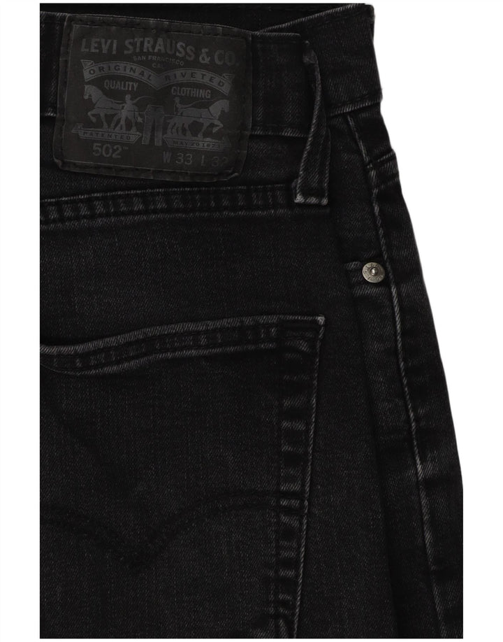 Blugi drepti Levi's 502 Regular Fit W33 L32 Negri