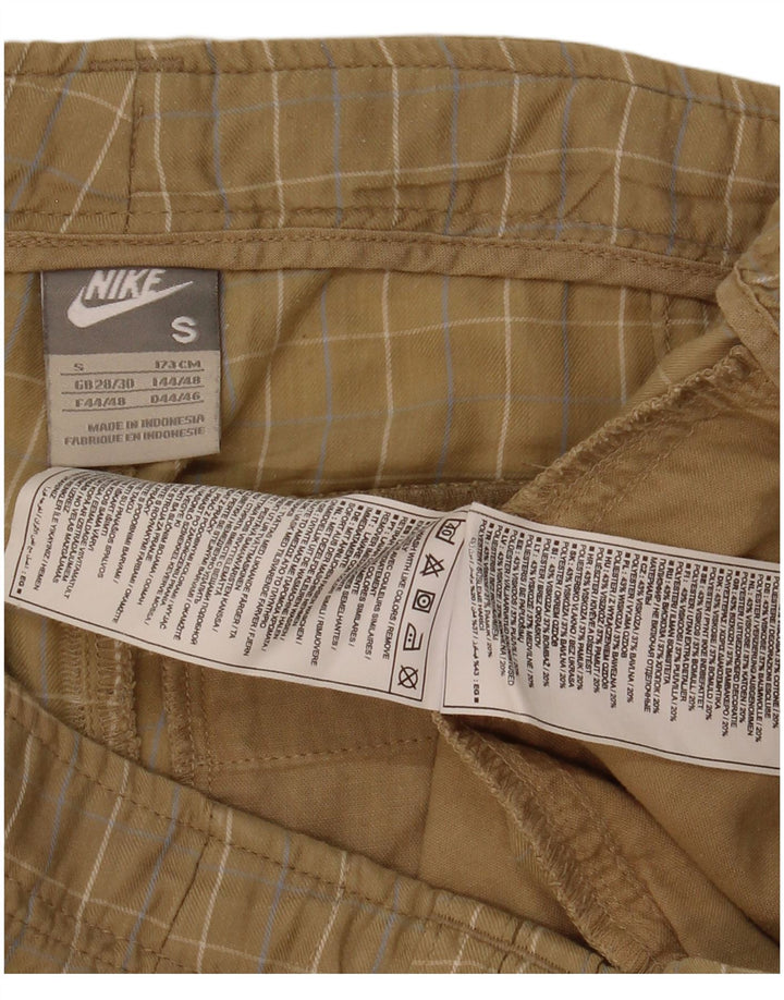 Pantaloni scurți chino pentru bărbați Nike, cu tăiere obișnuită, mici W30, bej check