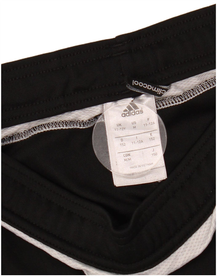 Pantaloni de trening Climacool ADIDAS pentru baieti 11-12 ani poliester negru