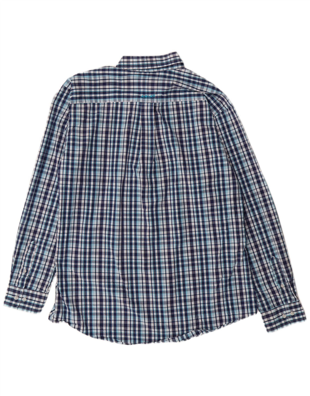 Cămașă pentru bărbați Ariat XL, bumbac cu carouri albastre