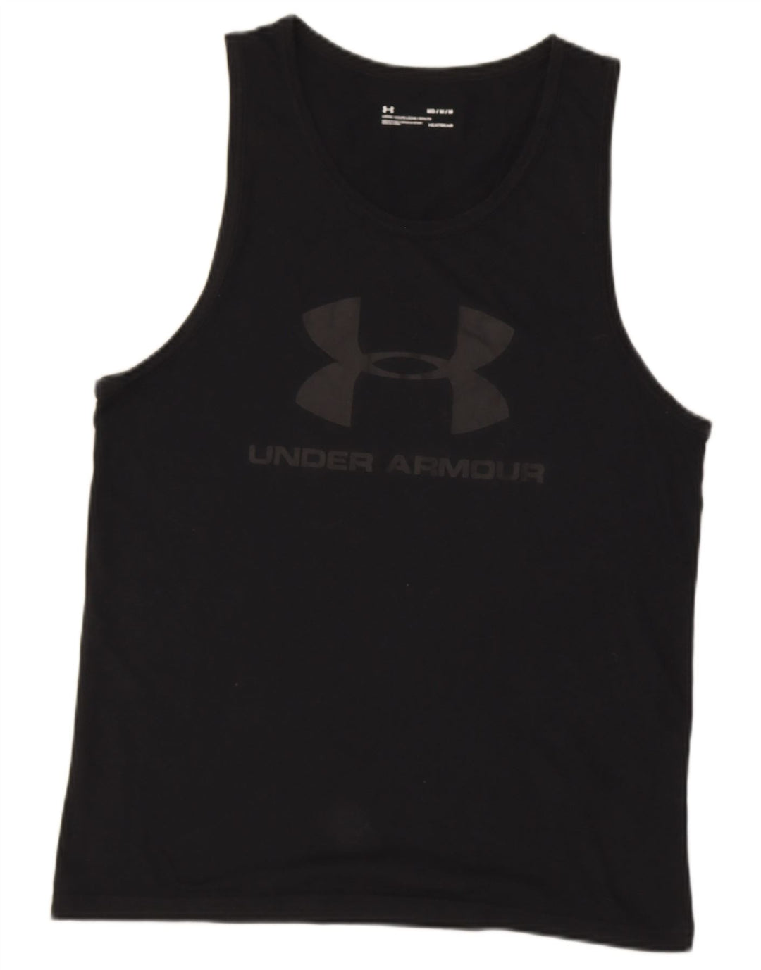 Vesta grafică pentru bărbați UNDER ARMOUR Heat Gear, bumbac mediu negru