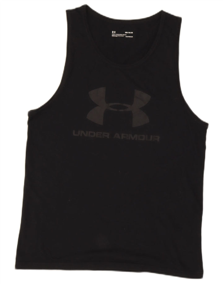 Vesta grafică pentru bărbați UNDER ARMOUR Heat Gear, bumbac mediu negru