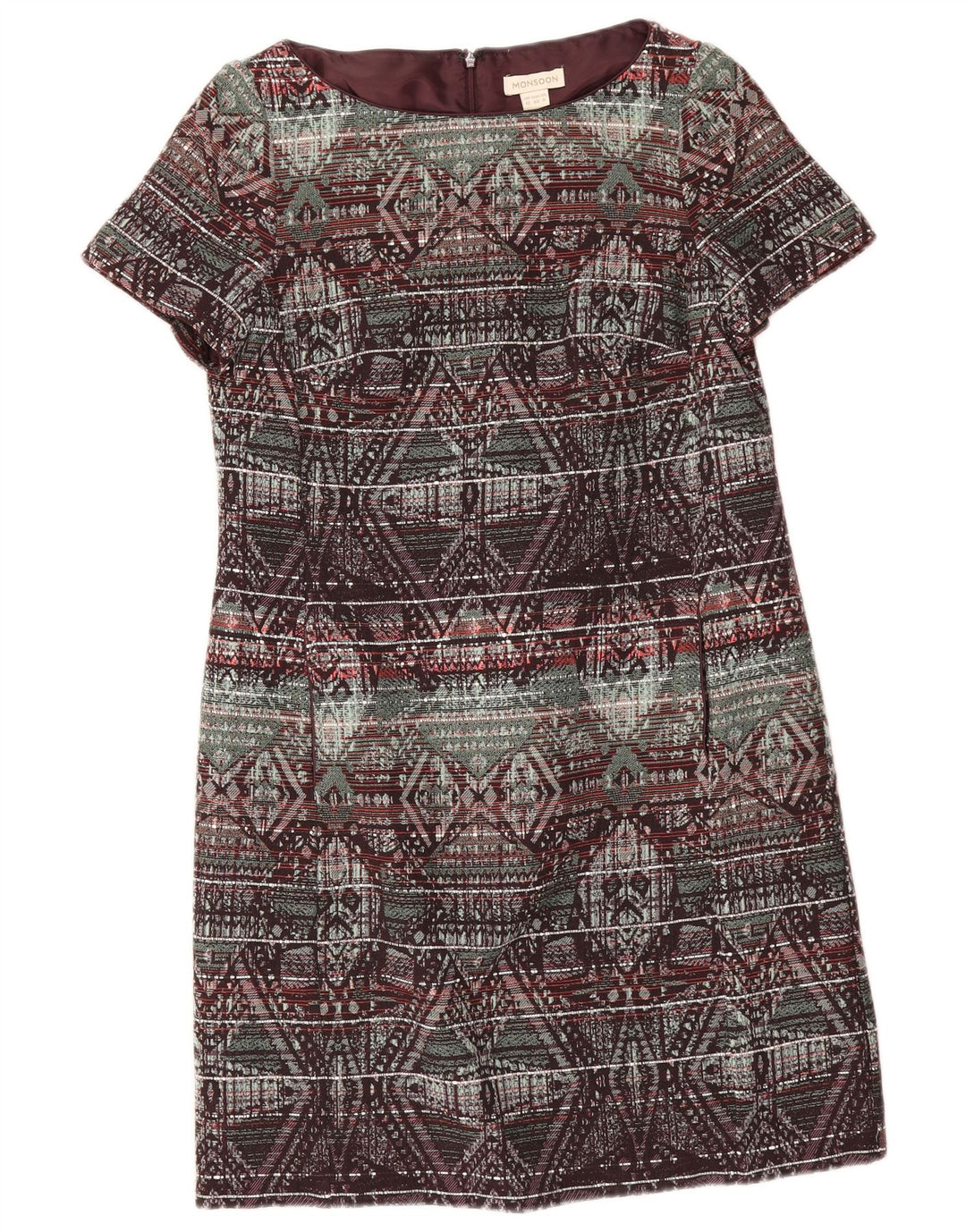 Rochie schimbătoare pentru femei Monsoon UK 12 Bumbac geometric multicolor mediu