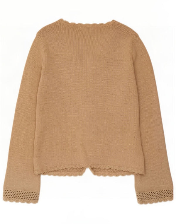 Pulover cardigan pentru femei Marks & Spencer UK 14 Medium Beige Bumbac