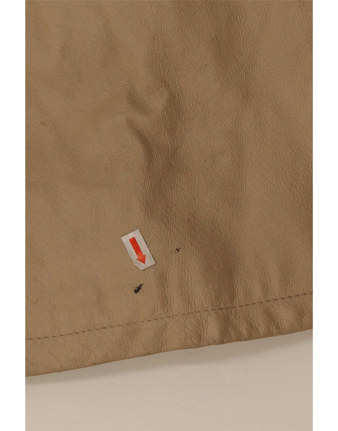 Palton din piele vintage pentru femei EU 50 3XL Bej Clasic