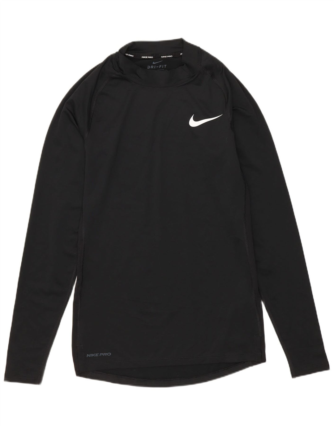 Nike pentru bărbați Tight Fit Top cu mânecă lungă, mic, negru, poliester