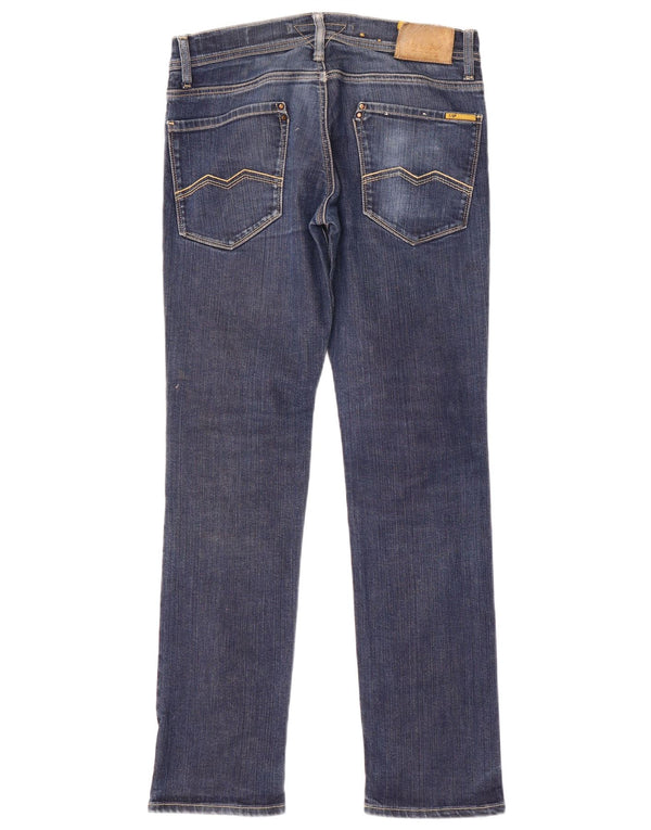 MELTIN' POT Blugi skinny cu talie joasă pentru femei L31 L32 Bumbac albastru