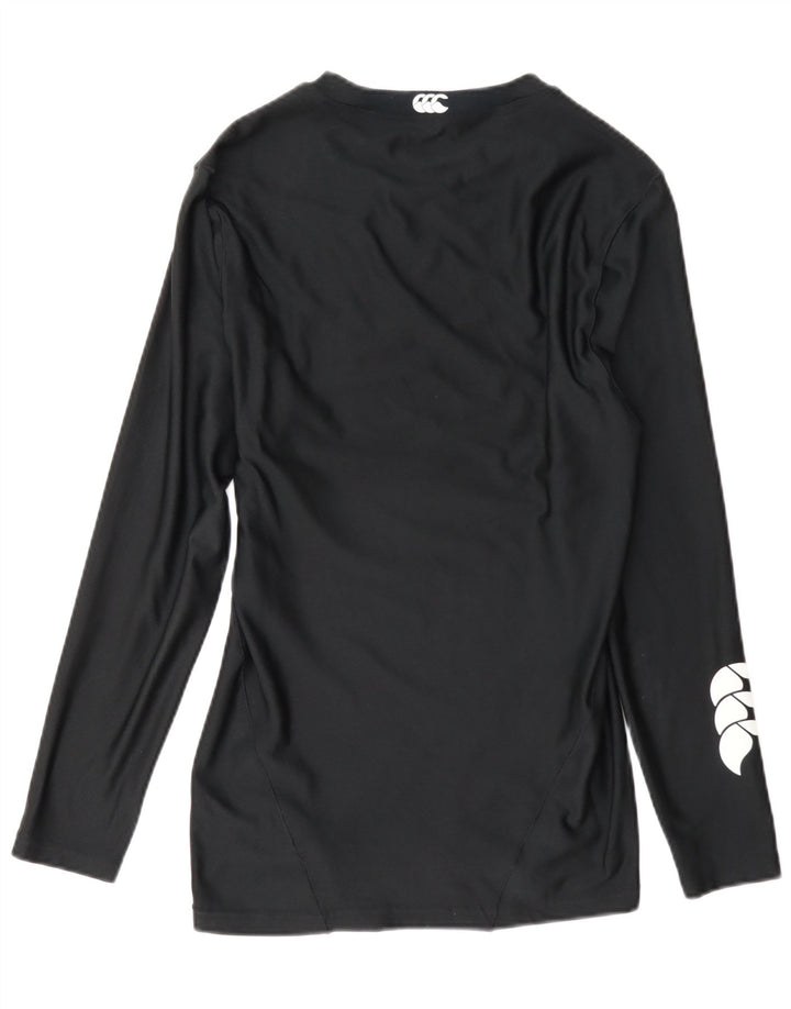 Top grafic Canterbury pentru femei cu mânecă lungă UK 18 XL poliester negru