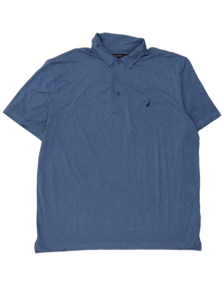 Tricou polo Nautica pentru bărbați 2XL, poliester albastru